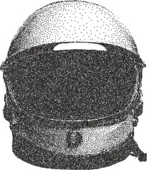 Helmet y2k retro stipple art armor brutalist halftone vector png transparent, protection 2000s photocopy effect tattoo aesthetic