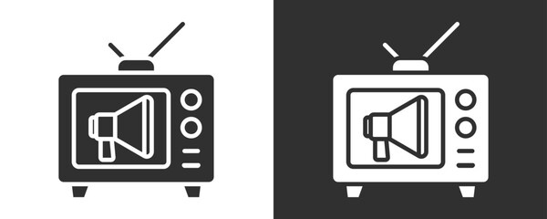 Marketing Icon Set Vector Collection Isolated In Black And White
