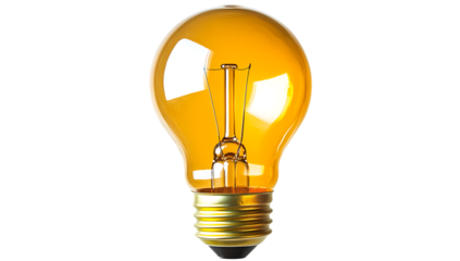 light bulb on white background