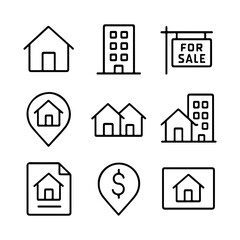 Obraz premium house icons set