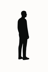 Obraz premium business man silhouette
