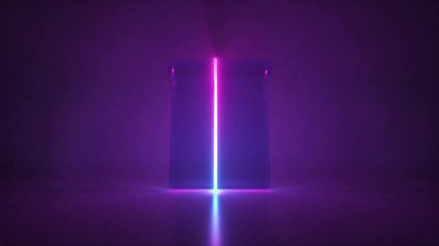Neon 0 to 10 Countdown 4K Video.