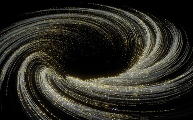 a mesmerizing abstract digital art piece of galaxy