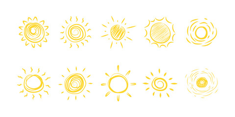 Doodle Sun Sketch 