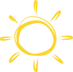 Doodle Sun Sketch 