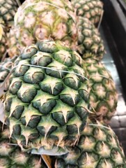 Close up photo of a pineapple 