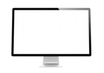 Modern computer monitor isolated on transparent background