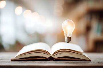 Birth of ideas through knowledge and creativity.