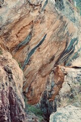 rocks in the sea in greece