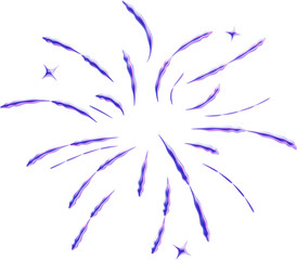 Colorful Fireworks Illustration Celebrating Happy New Year Festival 3D