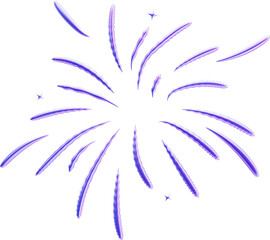 Colorful Fireworks Illustration Celebrating Happy New Year Festival 3D