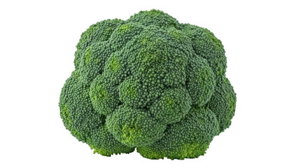 Fresh green broccoli isolated PNG, healthy vegetable on transparent background for cooking and nutrition concepts