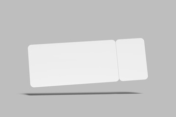 Premium Ticket Blank Mockup