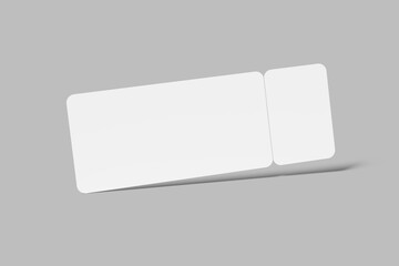 Premium Ticket Blank Mockup