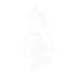 Vertical White Smoke Puff Isolated on Black Background