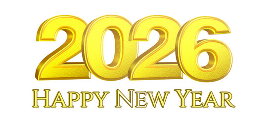 Happy New Year Celebration Background with Golden Text and Sparkles