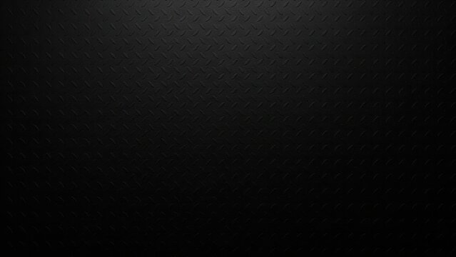 Dark black steel plate with diamond plate pattern