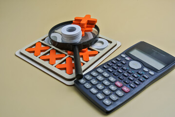 Business strategy and financial analysis concept