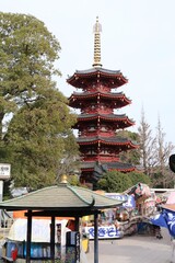 川崎大師。五重塔。