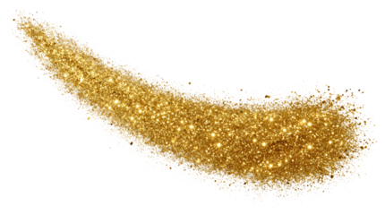 Golden Sparkling Glitter Swirl