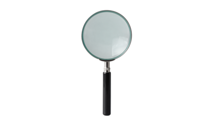 Round Magnifying Glass with Black Handle