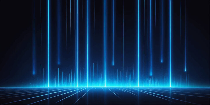 Futuristic digital technology visualization showcasing data streams and advanced network connectivity