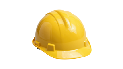 Yellow Safety Hard Hat Isolated