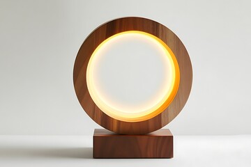 Modern hollow cylinder lamp designed for subtle ambient lighting