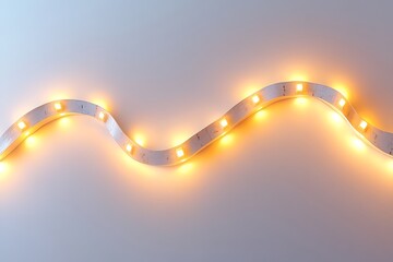 Zigzag LED strip light creating a sleek and contemporary design