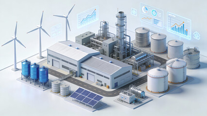Smart Industrial Plant with Renewable Energy Integration