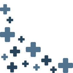 Medical Cross Pattern Corner