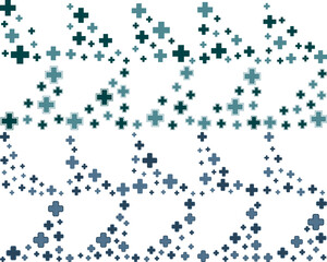 Medical Cross Pattern Corner