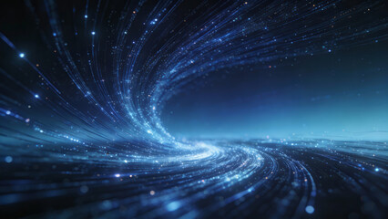 Digital Abstract Neural Network Data Flow Visualization