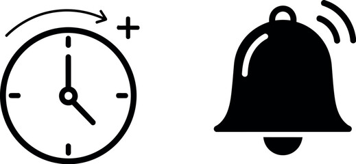 Alarm clock ringing with time