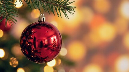 Red christmas ball decoration