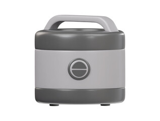 Electrical mini rice cooker icon 3d render