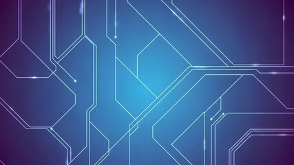 Modern Futuristic Abstract Background in Blue and Purple Tones