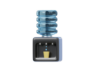 3d icon water filter bottle rendered illustration