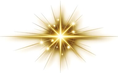 golden christmas star of tree