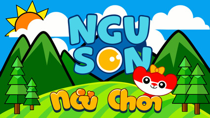 Ngu Chi Son Mountain Landscape in North West Vietnam Vector Illustration for Travel and Nature Concepts