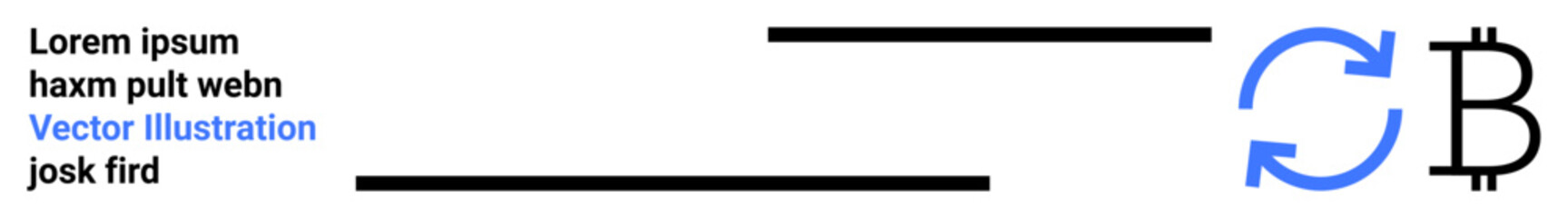 Obraz premium Cryptocurrency, blockchain, digital finance, token economy, Bitcoin transactions, decentralized systems. Bitcoin logo combined with refresh arrows. Cryptocurrency and blockchain concept