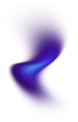 Overlay blue purple gradient light trail effect creating swoosh vapor glow on transparent background with noise texture for energy, futuristic, iridescent, ethereal, modern, fluid design