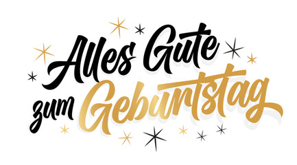 Alles Gute zum Geburtstag	
