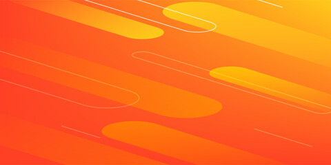 Modern abstract orange banner background eps10
