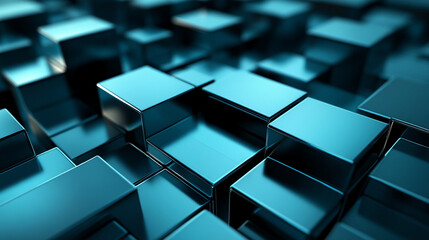 Abstract 3D industrial background symbolizing modern industry innovation and strength through layered geometric forms metallic tones depth structure technology progress resilience and engineered order