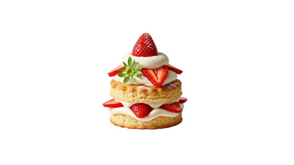 Strawberry shortcake on Transparent Background