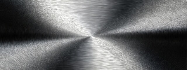 Metallic brushed texture with radial highlights