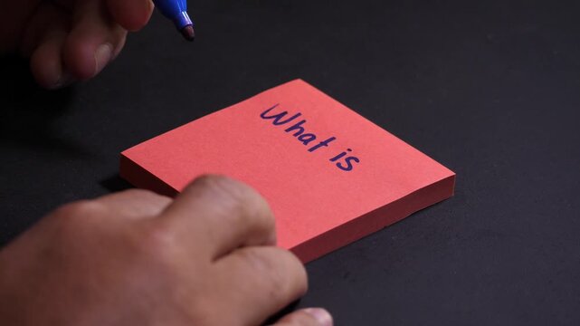 What is your problem, handwritten message on sticky pad post-it note paper reminder