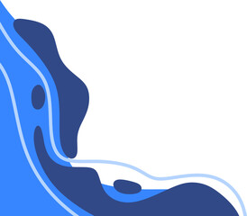 Abstract Wave Corner Shape