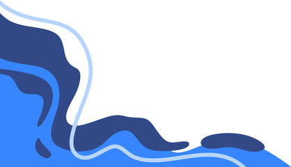 Abstract Wave Corner Shape